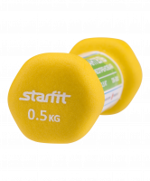 Гантель неопреновая DB-201 0,5 кг, песочная