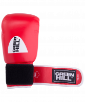Перчатки боксерские GYM BGG-2018, 14oz, кожа, красные