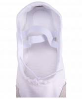 Балетки детские, текстиль, белый, р-р. 32-37