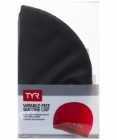 Шапочка для плавания Long Hair Wrinkle-Free Silicone Cap, силикон, LCSL/001, черный