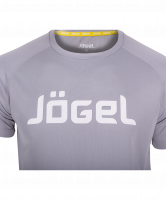 Футболка тренировочная JTT-1041-081, полиэстер, серый/белый, детская