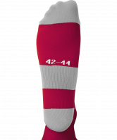 Гетры футбольные JA-006 Essential, гранатовый/серый