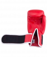 Перчатки боксерские GYM BGG-2018, 14oz, кожа, красные