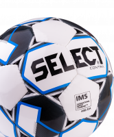 Мяч футбольный Contra IMS 812310, №5, белый/черный/синий