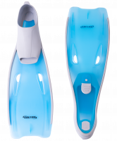 Ласты пластиковые CF-02, серый/голубой, размер 40-42