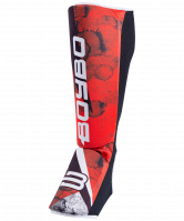 Защита голень-стопа Red Flame, х/б, красный
