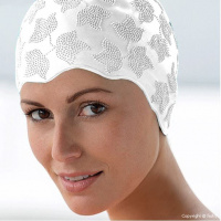 Шапочка для плав. жен. "FASHY Moulded Cap", арт.3100-00-15, резина, белый
