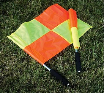 Флаги для боковых судей "MITRE" арт.A3069AAA,алюм. древко,нейлон,комплект из 2 шт. (красн., желт.)