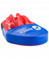 Лапы  прямые, кожзам, пара, красный/синий