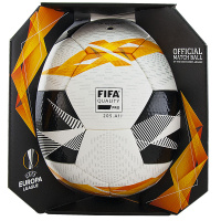 Мяч футбольный  "MOLTEN F5U5003-G19" р.5, FIFA Quality Pro, UEFA Europa League,ПУ, термосш, бел-ор-чер