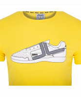 Футболка JCT-5202-041, хлопок, желтый/белый