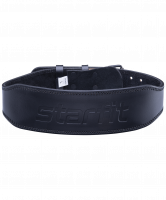 Пояс атлетический SU-320 4 дюйма, натуральная кожа, черный