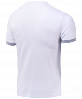 Футболка тренировочная детская JCT-1040-018, хлопок, белый/серый, детская