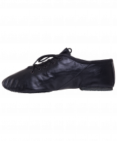 Джазовки подростковые, кожа, черный