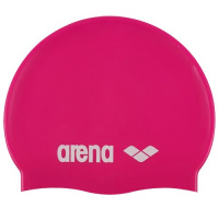 Шапочка для плавания  "ARENA Classic Silicone Jr", дет., арт.9167091, ЯРКО-РОЗОВЫЙ, силикон