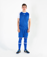 Футболка футбольная JFT-1011-071, синий/белый, детская
