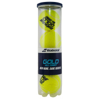 Мяч теннисный BABOLAT Gold All Court 4B,арт.502096, уп.4шт,одобр.ITF,сукно,нат.резина,желт