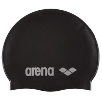 Шапочка для плавания  "ARENA Classic Silicone", арт.9166255, ЧЕРНЫЙ, силикон