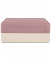 Блок для йоги YB-201 EVA, 22,8х15,2х10 см, 350 гр, пыльная роза