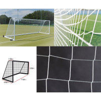 Сетка футбольная  "EL LEON DE ORO", арт.12443010000,a:7.5 b:2.5 c:1.2 d:2.5, нить 3мм ПП бел.