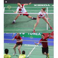 Сетка для бадминтона "EL LEON DE ORO" арт.18011000101, любит.,1,2 мм ПА, черный