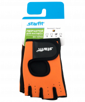 Перчатки для фитнеса SU-107, оранжевые/черные