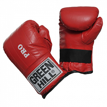 Перчатки снарядные "GREEN HILL PRO" арт. PMP-2064-S-RD, р.S, нат. кожа, красные