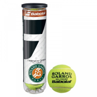 Мяч теннисный BABOLAT French Open All Court,арт.502036, уп.4шт,одобр.ITF, сукно, нат.резина, желт