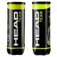 Мяч теннисный HEAD Team 3B,арт.575703, уп.3 шт,одобр.ITF,фетр,нат.резина,желтый