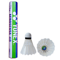 Воланы для бадминтона Yonex  AS-40 (перо/пробка), уп.12шт., сред. скор. (2), белые
