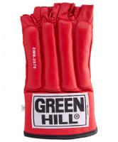 Перчатки снарядные ROYAL CMR-2076, шингарды, кожа, красные