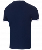 Футболка тренировочная JCT-1040-091, хлопок, темно-синий/белый