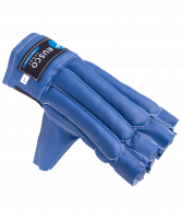 Перчатки снарядные, шингарды, кожзам, синий