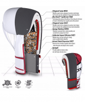 Перчатки боксерские BGR-F7 RED BGR-F7R, 8 oz