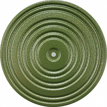 Диск здоровья, арт.MR-D-03, металлический, диам.28 см, окрашенный, ЗЕЛЕН/ЧЕРНЫЙ