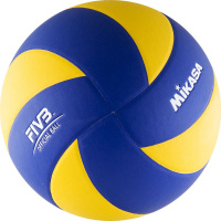 Мяч волейбольный  "MIKASA MVA380K", р 5, синт.кожа (ПВХ), 8 пан, клееный, сине-желтый