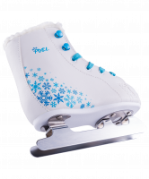 Коньки двухполозные Pixel синт.кожа с мехом