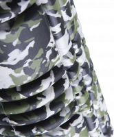 Ролик массажный FA-508, 33x14 cм, зеленый камуфляж/оранжевый