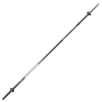 Гриф для штанги "TORRES"  арт.PL5032, d25мм, 180 см, сталь, замок-гайка, хром