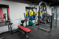 Олимпийская горизонтальная скамья со стойками AeroFit IT7014