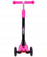 Самокат 3-колесный Snappy 2.0 3D 120/80 мм, розовый