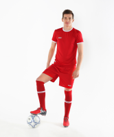 Шорты футбольные JFS-1110-021, красный/белый