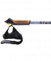 Палки для скандинавской ходьбы Starfall, 77-135 см, 2-секционные, серый/чёрный/белый