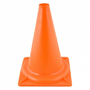 Конус тренировочный  арт. У621/MR-K32, выс.32 см, жест.пластик, без втулки,с отв.,ПОДХ. ВТУЛКА арт.MR-BK,оран