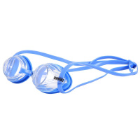 Очки для плавания  "ARENA Drive 3", арт.1E03570, ПРОЗРАЧНЫЕ линзы, сменная перенос., сине-голубая оправа
