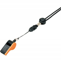 Свисток пластиковый с шариком "MIKASA WH-10BKO", черно-оранжевый