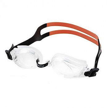 Очки для плавания  "FASHY Pioneer", арт.4130-18, ПРОЗРАЧНЫЕ линзы, регул.перенос.,прозрачн. оправа