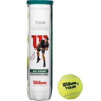Мяч теннисный WILSON All Court 4B, арт. WRT115700, одобр.ITF, фетр, нат.резина,. уп.4 шт