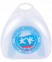 Капа детская Karate MGX-003 kr, с футляром, белый/синий, детская