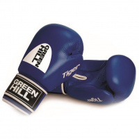 Перчатки боксерские  "GREEN HILL TIGER" арт. BGT-2010c-12-BL, 12 oz, натуральная кожа, синий